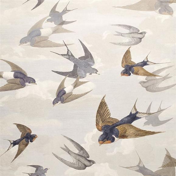 Обои John Derian Picture Book Chimney Swallows PJD6003/04